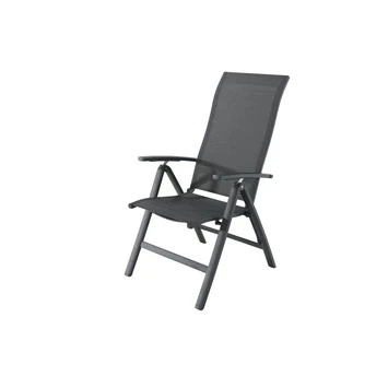 Verstelbare Tuinstoel Valencia Antraciet 2 Verstelbare Tuinstoel Valencia Antraciet - Afbeelding 2