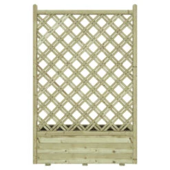 Bloembak Met Dubbele Trellis 90x40 Cm -Mode Woonwinkel 123 1082