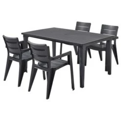 ALLIBERT All Stoel Ibiza Grafiet 5 ALLIBERT All Stoel Ibiza Grafiet -Mode Woonwinkel 123 1141