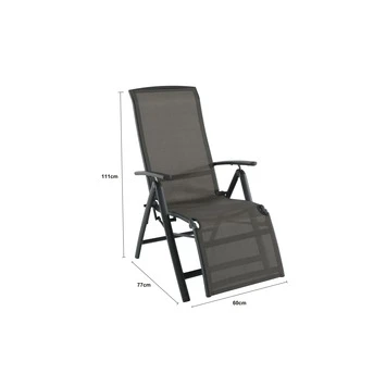 Relaxstoel Toledo Antraciet 2 Relaxstoel Toledo Antraciet - Afbeelding 2