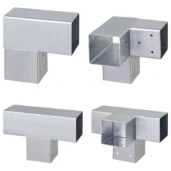 Paalverbinder Voor Pergola Hoekstuk 3-kants 7x7 Cm Gegalvaniseerd -Mode Woonwinkel 123 1358