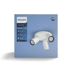 Philips Opbouwspot MyLiving Pongee LED Wit 3 X 5.5W 11 Philips Opbouwspot MyLiving Pongee LED Wit 3 X 5.5W -Mode Woonwinkel 123 1523