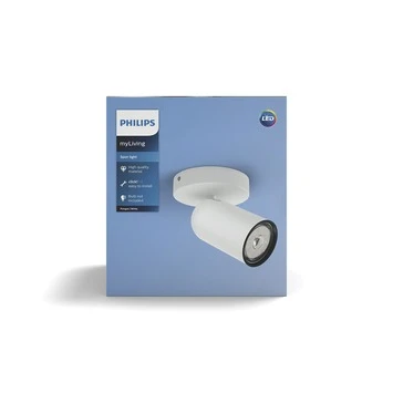 Philips Opbouwspot MyLiving Pongee LED Wit 5.5W 6 Philips Opbouwspot MyLiving Pongee LED Wit 5.5W - Afbeelding 6
