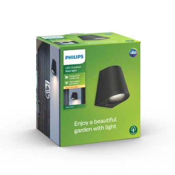 Philips Wandlamp MyGarden Virga LED Zwart 3W 5 Philips Wandlamp MyGarden Virga LED Zwart 3W - Afbeelding 5