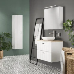 Tiger Spiegelverlichting Ancis Wit 60cm -Mode Woonwinkel 123 1566