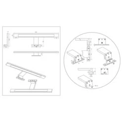 Tiger Spiegelverlichting Ancis Wit 60cm -Mode Woonwinkel 123 1573