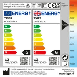Tiger Spiegelverlichting Ancis Wit 60cm -Mode Woonwinkel 123 1574