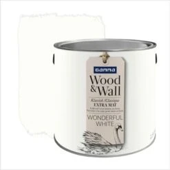 GAMMA Wood&Wall Krijtverf Wonderful White 2,5 Liter