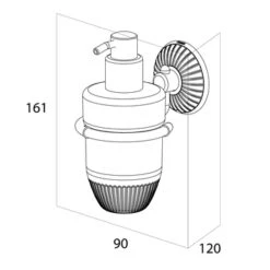 Tiger Ivy Zeepdispenser 200ml Chroom/wit Keramiek 11 Tiger Ivy Zeepdispenser 200ml Chroom/wit Keramiek -Mode Woonwinkel 123 1644