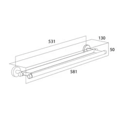 Tiger Dubbel Handdoekrek Boston Chroom -Mode Woonwinkel 123 1656
