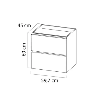 Tiger Karlo Badkamermeubel 60 Cm Chalet Eiken Met Wastafel Hoogglans Wit 10 Tiger Karlo Badkamermeubel 60 Cm Chalet Eiken Met Wastafel Hoogglans Wit - Afbeelding 10