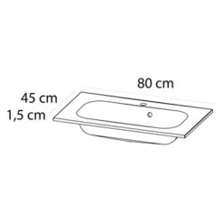 Tiger Reverse Meubelset 80 Cm Met 2 Lades Chalet Eik / Mat Zwart Inclusief Oval Wastafel Mat Zwart -Mode Woonwinkel 123 1725