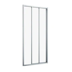 Sealskin Hooked Driedelige Schuifdeur 95x200 Cm, 6 Mm Helder Veiligheidsglas Met Antikalklaag Zilver Hoogglans -Mode Woonwinkel 123 1791