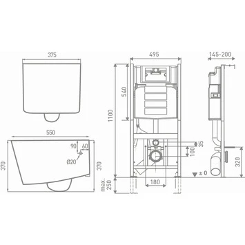 Geberit Inbouwreservoir UP100 Pureflow Met Wandcloset Zonder Spoelrand 3 Geberit Inbouwreservoir UP100 Pureflow Met Wandcloset Zonder Spoelrand - Afbeelding 3