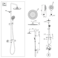 Tiger Regendoucheset Akcent Met Kraan Chroom Wit -Mode Woonwinkel 123 1828