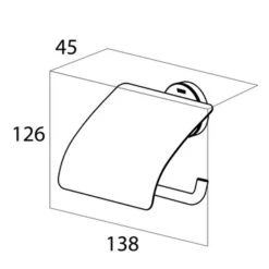 Tiger Toiletrolhouder Urban Wit Met Klep -Mode Woonwinkel 123 1869