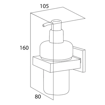 Tiger Zeepdispenser Items Hangend RVS 4 Tiger Zeepdispenser Items Hangend RVS - Afbeelding 4
