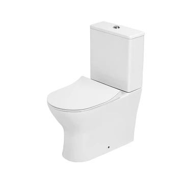 Atlantic Newport Toilet Duoblok Zonder Spoelrand PK/muuraansluiting 1 Atlantic Newport Toilet Duoblok Zonder Spoelrand PK/muuraansluiting