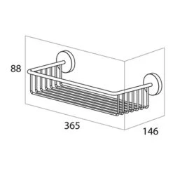 Handson Wandkorf Smart RVS -Mode Woonwinkel 123 1927