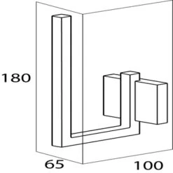 Tiger Reserverolhouder Zenna Hangend Chroom/Wengé -Mode Woonwinkel 123 1939