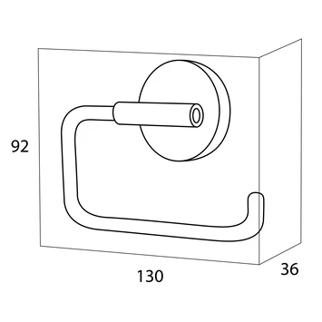 Handson Toiletrolhouder Smart Chroom 3 Handson Toiletrolhouder Smart Chroom - Afbeelding 3