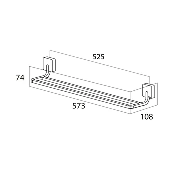 Tiger Dubbel Handdoekrek Impuls RVS 5 Tiger Dubbel Handdoekrek Impuls RVS - Afbeelding 5