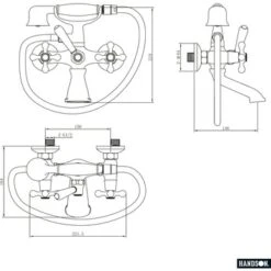Handson Badkraan Louise Met Handdouche Chroom 15 Cm -Mode Woonwinkel 123 1996