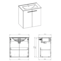 Atlantic Badmeubel Clara 60cm Twee Deuren Wit 5 Atlantic Badmeubel Clara 60cm Twee Deuren Wit -Mode Woonwinkel 123 2012