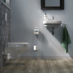 Tiger Wc-borstelset Ivy Chroom/wit -Mode Woonwinkel 123 2051