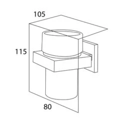 Tiger Bekerhouder Items Hangend Met Beker Chroom 9 Tiger Bekerhouder Items Hangend Met Beker Chroom -Mode Woonwinkel 123 2116