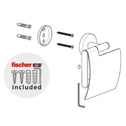 Marho Toiletrolhouder Luxor Met Klep Gun Metal 11 Marho Toiletrolhouder Luxor Met Klep Gun Metal -Mode Woonwinkel 123 2164