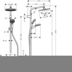 Hansgrohe Regendouche Crometta S240 Met Thermostatische Kraan Incl. Gratis JBL Speaker -Mode Woonwinkel 123 2202