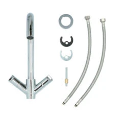 Aqualino Keukenkraan Fortore 2-knops Chroom -Mode Woonwinkel 123 2214