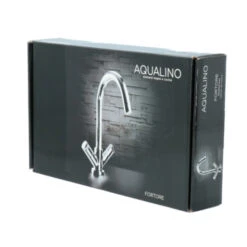Aqualino Keukenkraan Fortore 2-knops Chroom -Mode Woonwinkel 123 2215