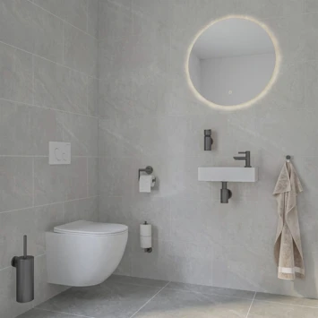 Marho Zeepdispenser Luxor Gun Metal 2 Marho Zeepdispenser Luxor Gun Metal - Afbeelding 2