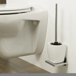 Tiger Toiletborstelhouder Zenna Hangend Chroom/Wengé -Mode Woonwinkel 123 2236