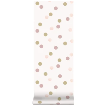 Superfresco Easy Vliesbehang Polka Stippen Roze-goud (108565) 4 Superfresco Easy Vliesbehang Polka Stippen Roze-goud (108565) - Afbeelding 4
