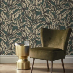 Superfresco Easy Vliesbehang Naomi Groen/goud 112050 -Mode Woonwinkel 123 488