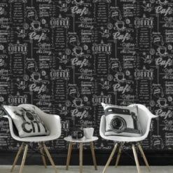 Superfresco Easy Vliesbehang Coffee Krijtmuur Zwart-wit 32-993 -Mode Woonwinkel 123 583