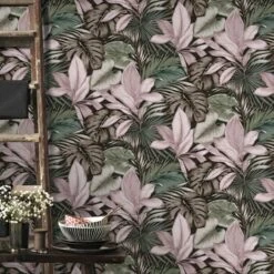 Superfresco Easy Vliesbehang Indra Groen-roze 106742 -Mode Woonwinkel 123 655