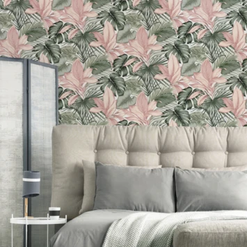 Superfresco Easy Vliesbehang Indra Wit/groen 112048 2 Superfresco Easy Vliesbehang Indra Wit/groen 112048 - Afbeelding 2