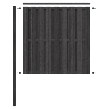 Schutting Volgpakket Tuinscherm Royal Antraciet Ca. 1,9 Meter Lang 4 Schutting Volgpakket Tuinscherm Royal Antraciet Ca. 1,9 Meter Lang - Afbeelding 4