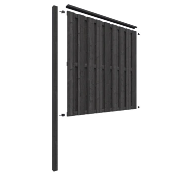 Schutting Volgpakket Tuinscherm Royal Antraciet Ca. 1,9 Meter Lang 6 Schutting Volgpakket Tuinscherm Royal Antraciet Ca. 1,9 Meter Lang - Afbeelding 6